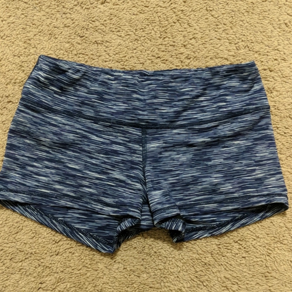 Blue and white FLEO Shorts
